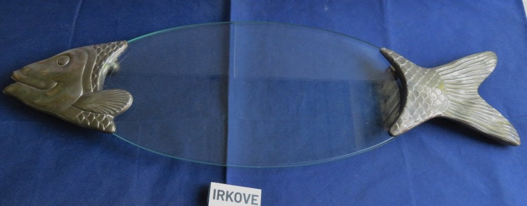 PRACHTIGE VIS SCHAAL * Kristal *, Verzenden, Overige stijlen, Glas, Schaal of Schalen