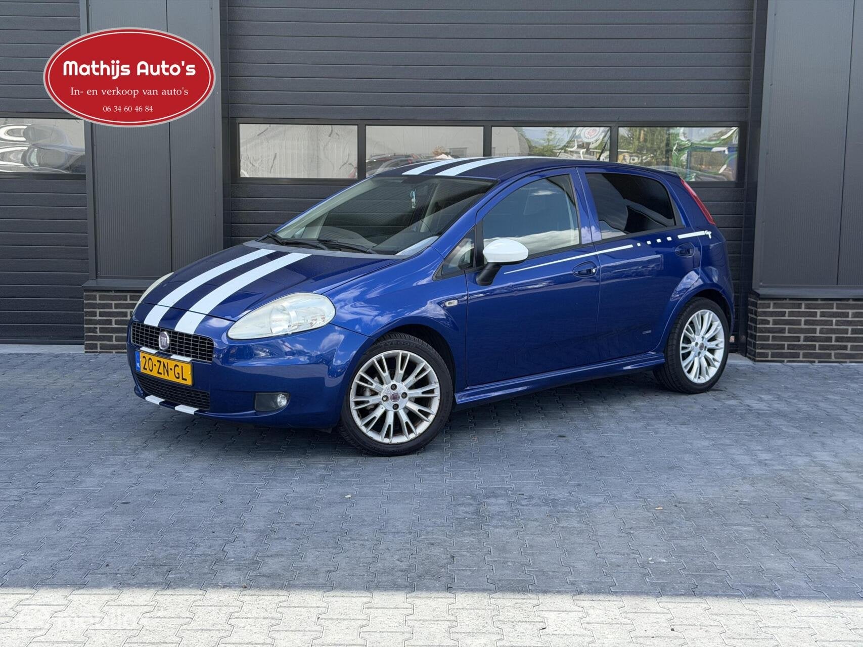 Fiat Grande Punto 1.4 Active Airco! 5 deuren! Nette staat!, Voorwielaandrijving, 40 €/maand, 4 cilinders, Grande Punto