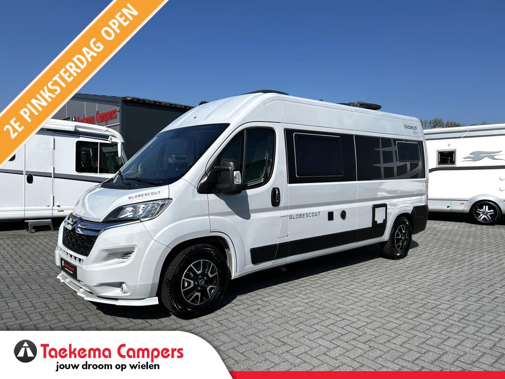 Globecar Globescout Dwarsbed/2023/BTW/Euro-6/Airco/6.M/165PK, Caravans en Kamperen, Campers, Overige merken, Buscamper of Camperbus