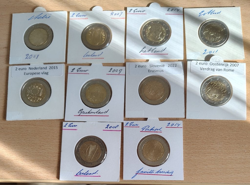 10 x verschillende 2 euro's zeer gaaf, Ophalen of Verzenden, 2 euro