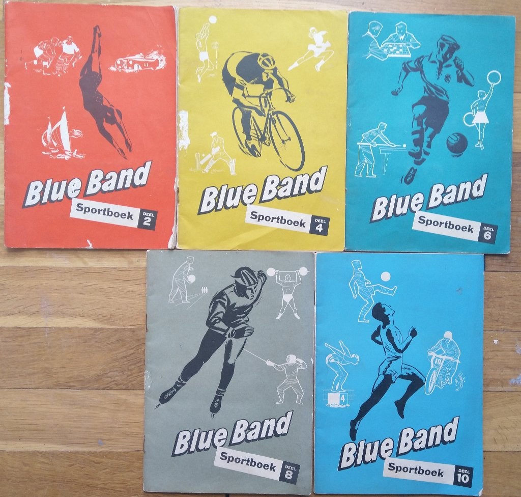 bleu band sportboek verzamelen 1955 boek, Ophalen of Verzenden