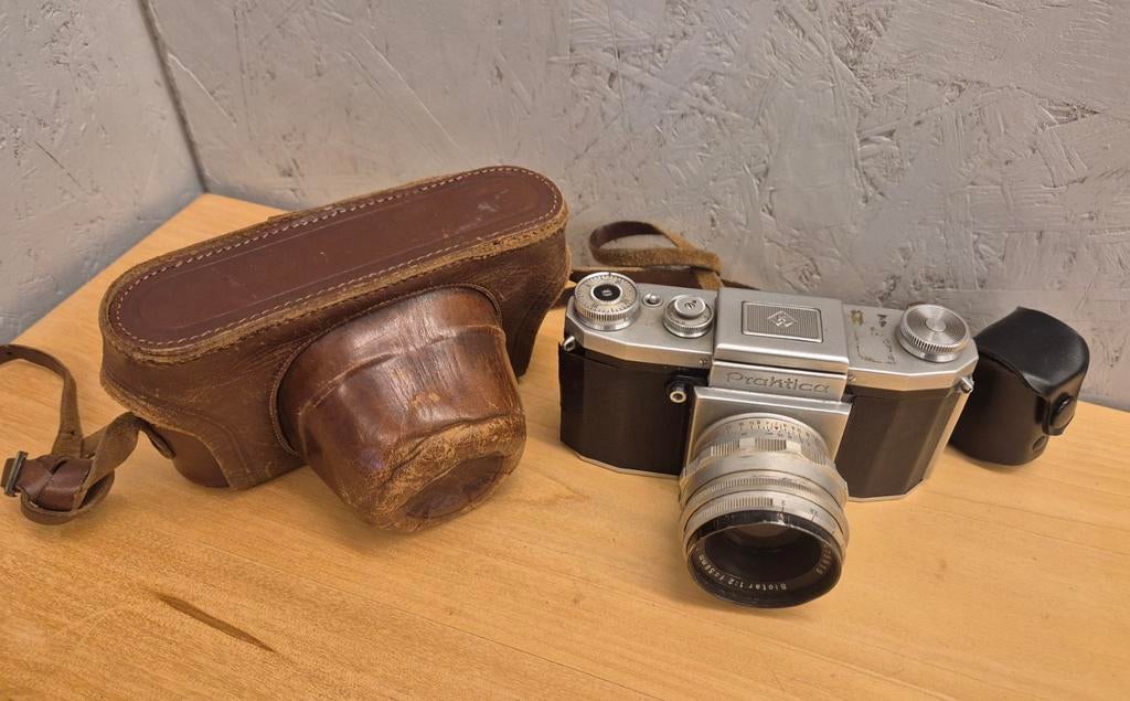 Vintage Praktica FX2 camera met Carl Zeiss Jena Biotar 58mm, Audio, Tv en Foto, Fotocamera's Analoog, Praktica, Gebruikt, Spiegelreflex