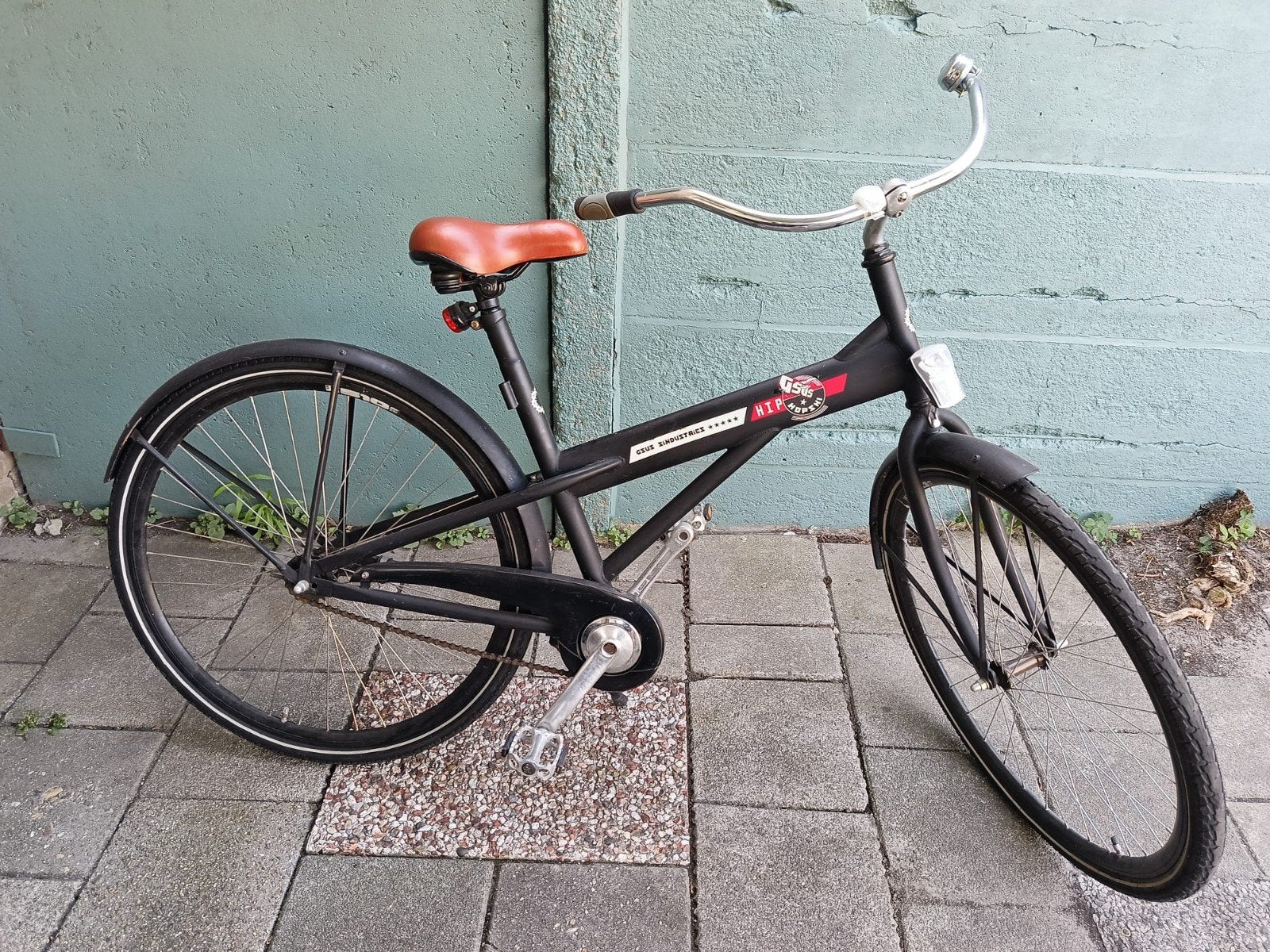 fiets, Ophalen, Terugtraprem, Gebruikt, Staal