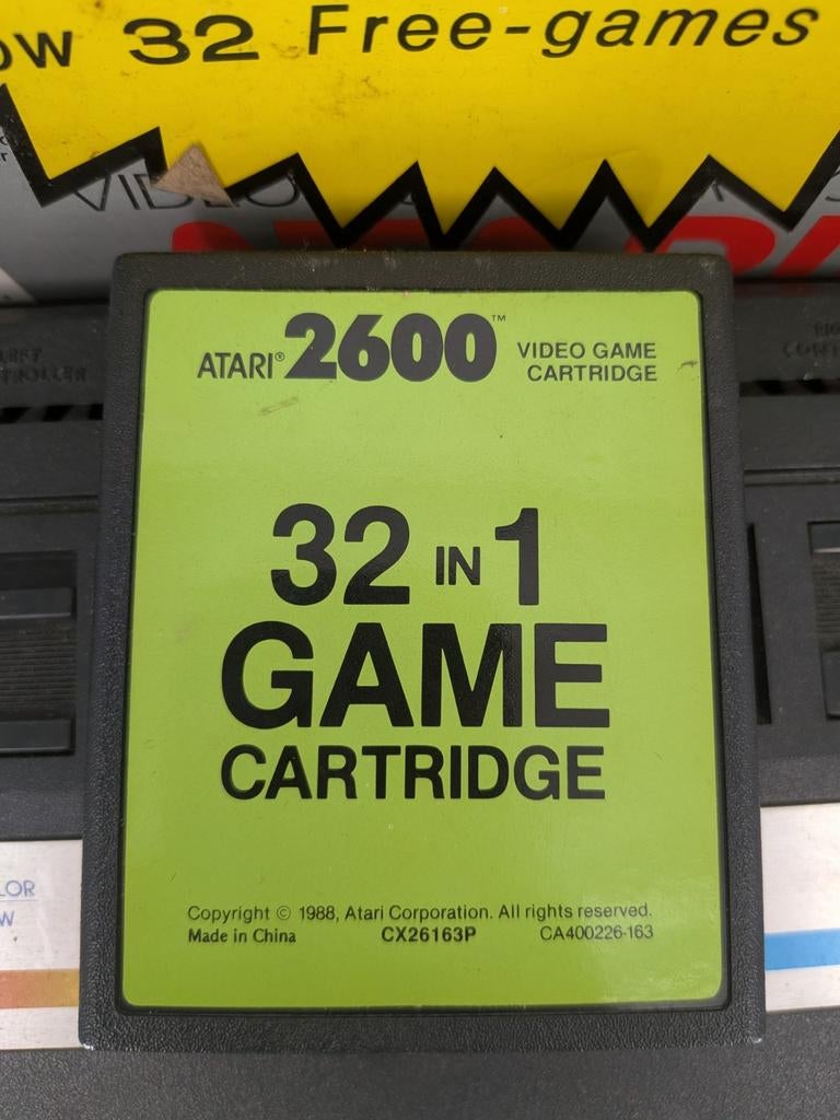 Atari 2600 Console + 2 Controllers + 32-in-1 Game | Vintage, Atari, Niet van toepassing voor dit product, Met 2 controllers, Niet van toepassing voor dit product