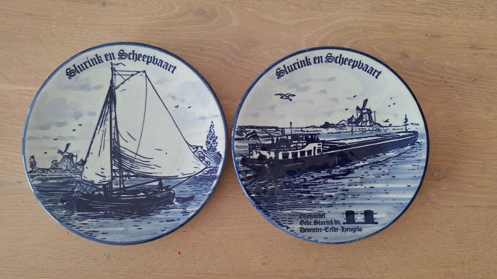 Slurink en Scheepvaart Eefde Deventer borden, Ophalen of Verzenden