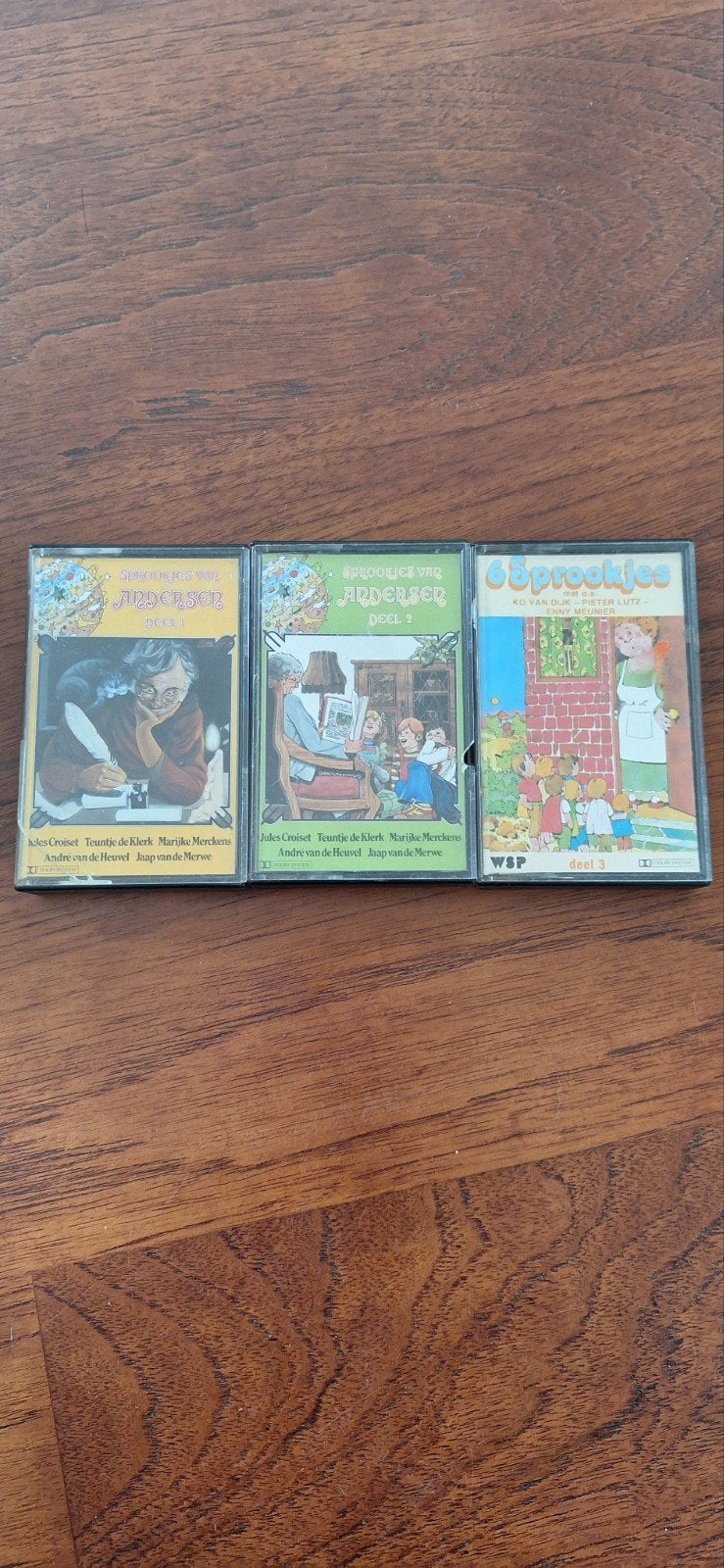 3 casettebandjes met sprookjes van Andersen, Ophalen of Verzenden