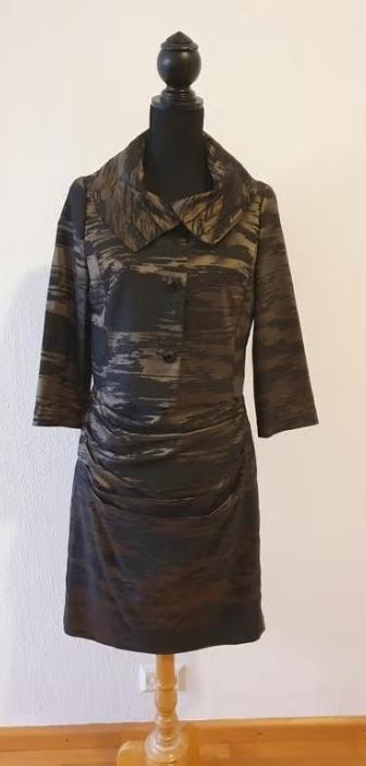 Vera Mont prachtige set, jurk en jasje 38 nwstaat., Maat 38/40 (M), Overige typen, Bruin, Ophalen of Verzenden