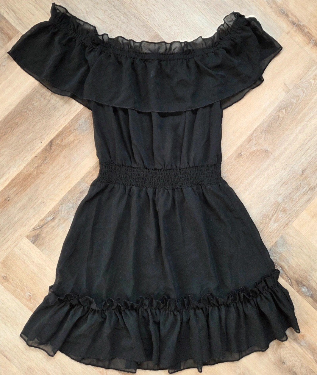 Wolf & Whistle Bardot lingerie Dress - Maat XL, Ophalen of Verzenden, Zwart