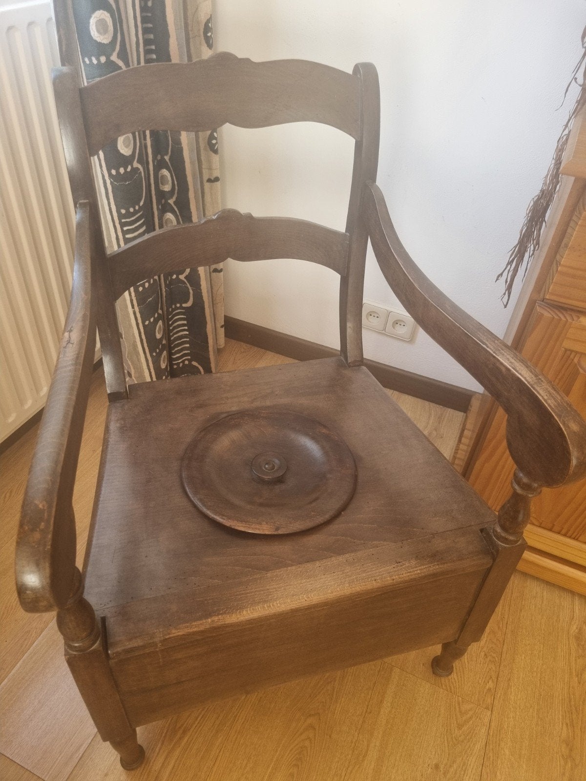 Originele antieke po stoel met po - decoratief, Ophalen of Verzenden