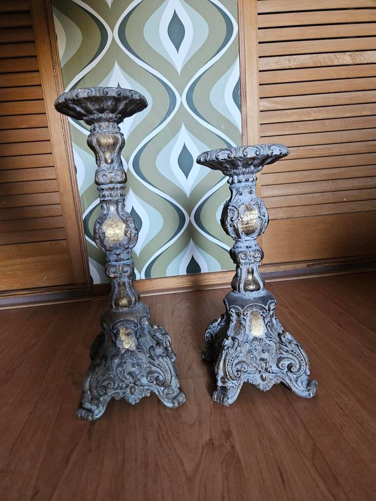 Kandelaar, Huis en Inrichting, Woonaccessoires | Kandelaars en Kaarsen, Ophalen, Metaal, 25 tot 50 cm