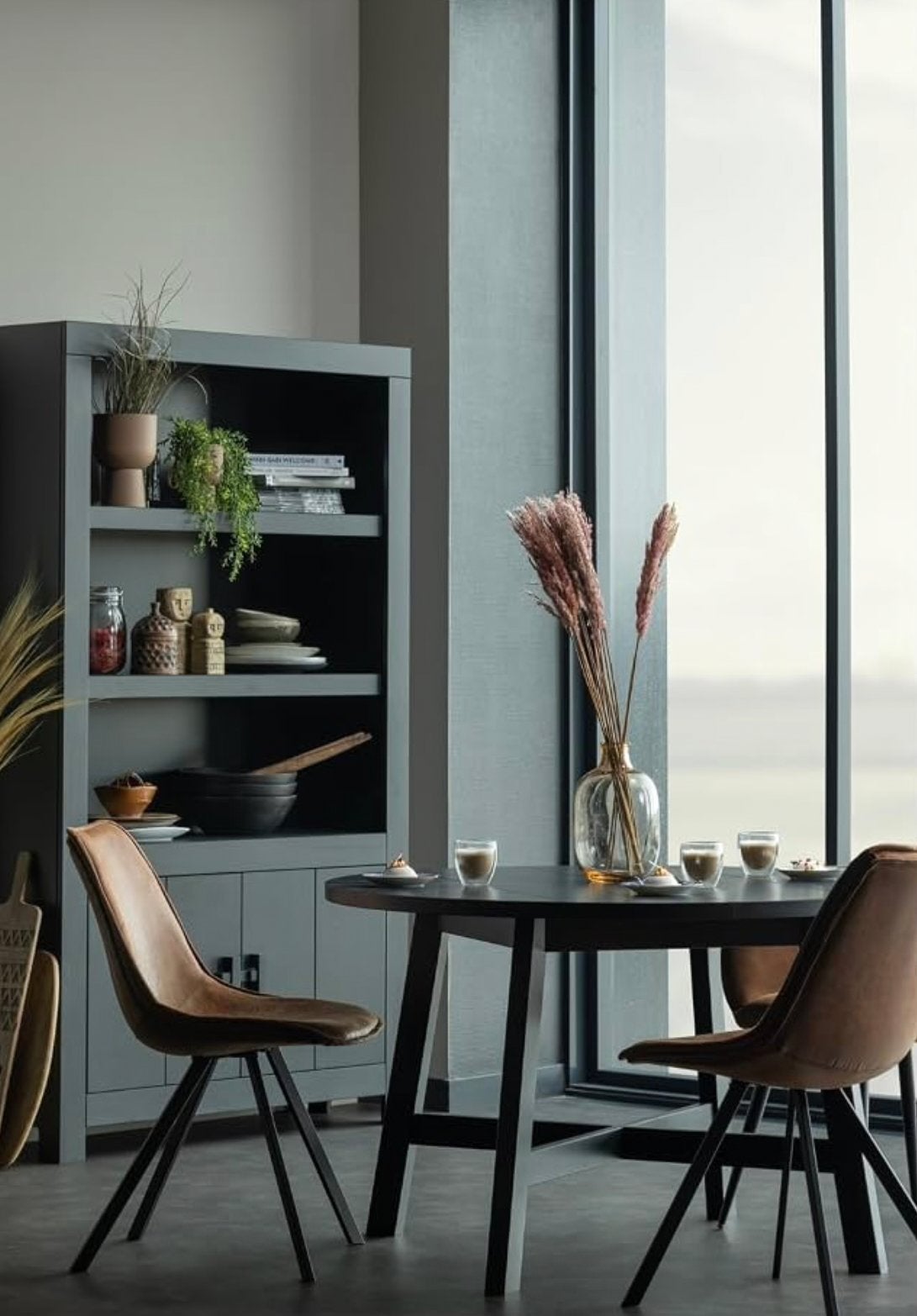 Woood eetkamerstoelen (4 stuks) Swen Cognac, Ophalen, Bruin, Zo goed als nieuw, Vier