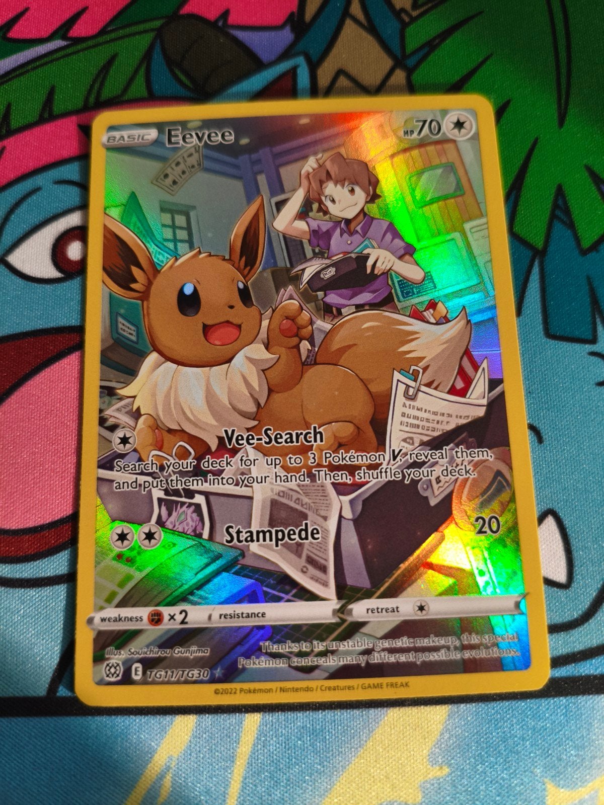 Eevee TG11/TG30 Brilliant Stars Trainer Gallery, Ophalen of Verzenden, Zo goed als nieuw, Losse kaart, Foil