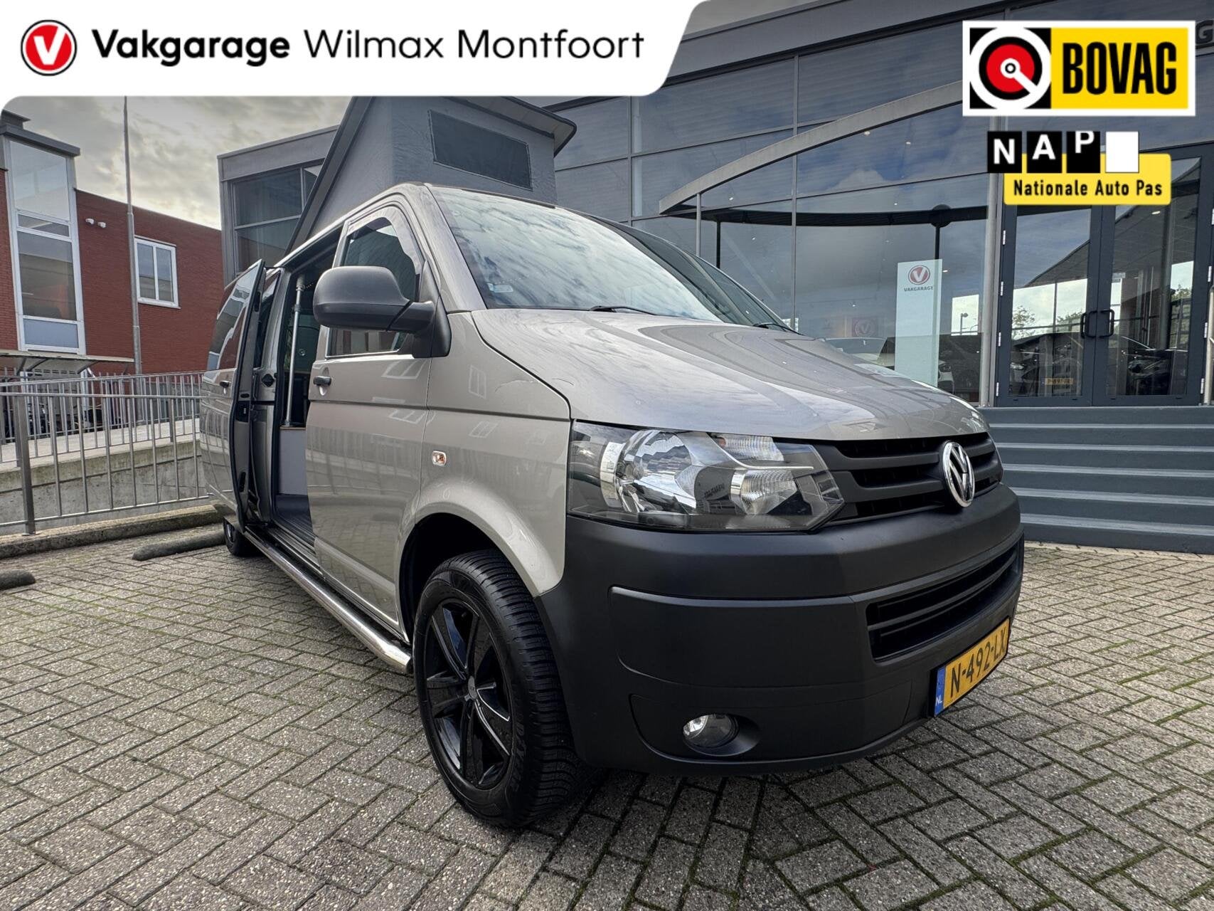 Volkswagen Transporter 2.0 TDI L2H1|Camper|Hefdak|AUT|Cruise, Caravans en Kamperen, Automaat, ESP-stabiliteitscontrole, Volkswagen