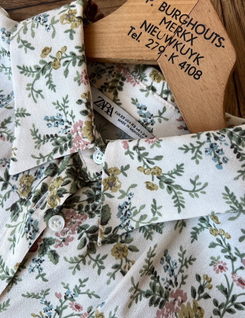 Zara nieuwe bloemen print zomer maxi jurk maat XS, Verzenden, Zara, Nieuw, Maat 34 (XS) of kleiner