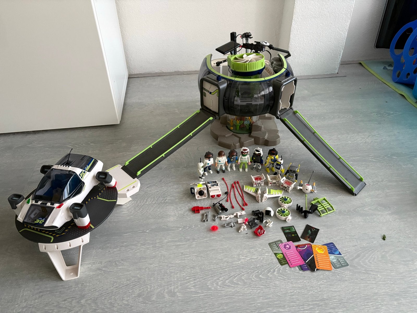 Playmobil E-Rangers Ruimtebasis (5149) & Turbojet (5150), Kinderen en Baby's, Speelgoed | Playmobil, Gebruikt, Gebouw, Complete set