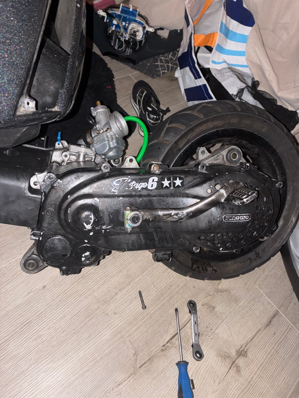 Scooter Motorblok met Carburateur - Stage6 Piaggio, Ophalen, Gebruikt, Blok, Piaggio
