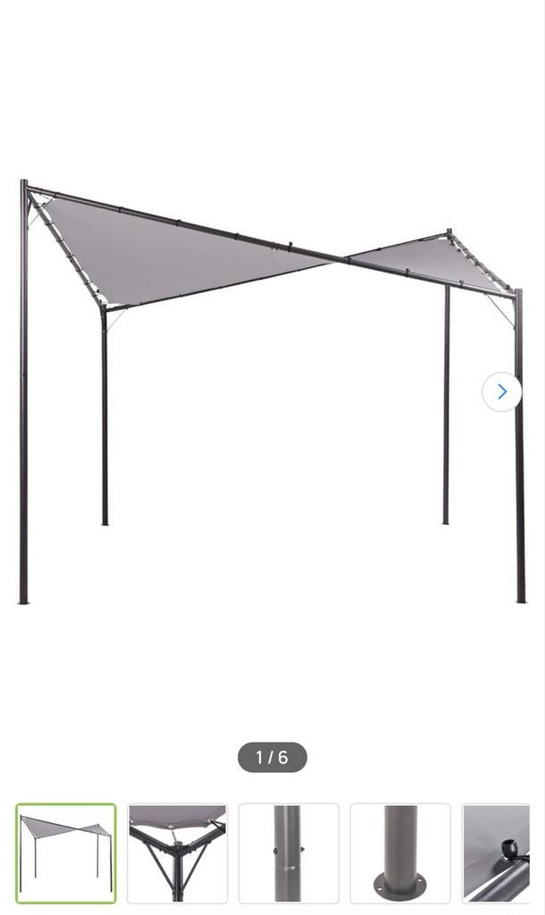 Nieuw Tuinpaviljoen 360x360 met Stalen Frame —UV-bestendig, Tuin en Terras, Overkappingen, Ophalen of Verzenden, Nieuw, Tuinpaviljoen
