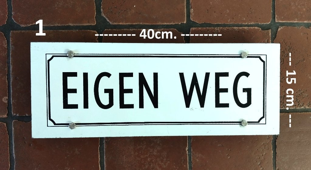 Toegangsbordjes poedercoat en kunststof, Ophalen of Verzenden
