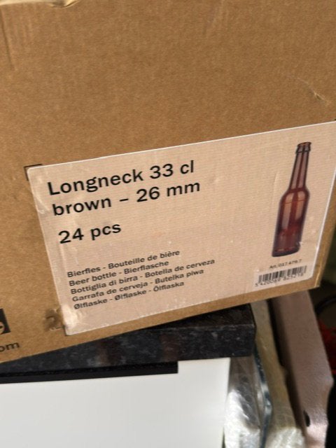 Bierbrouwen Langneck 24 stuks 33cl nieuw in de verpakking, Ophalen, Zo goed als nieuw, Flesje(s), Overige merken
