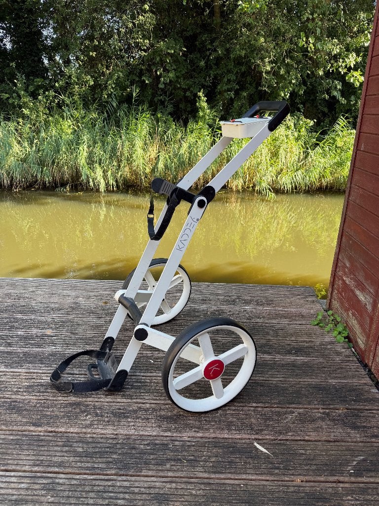 Kaddey witte golf trolley, Ophalen, Gebruikt, Golfkar, Overige merken
