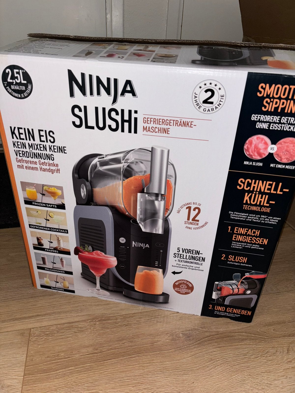 Ninja SLUSHi Slush puppy/ijs/milkshake/cocktail maak machine, Witgoed en Apparatuur, Ophalen of Verzenden, Nieuw, Zelfvriezend