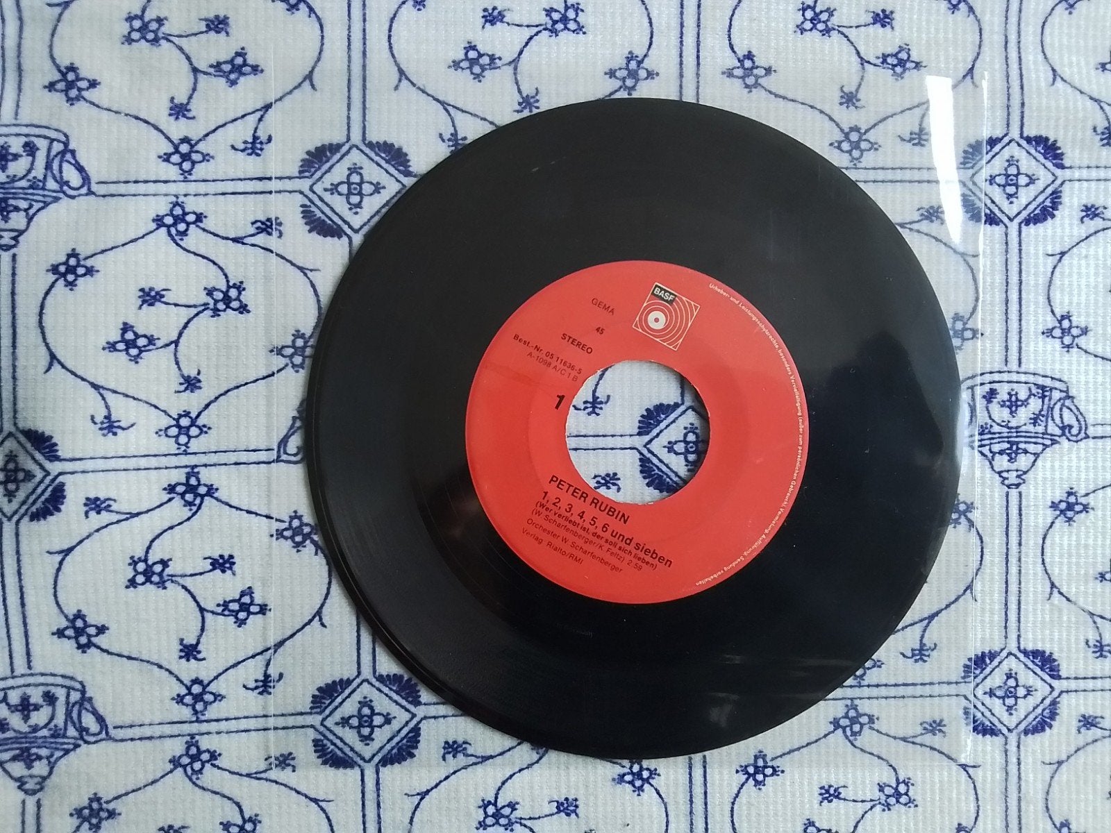 Peter rubin       1, 2, 3, 4, 5, 6 und sieben, Ophalen of Verzenden, Zo goed als nieuw, 7 inch, Schlager