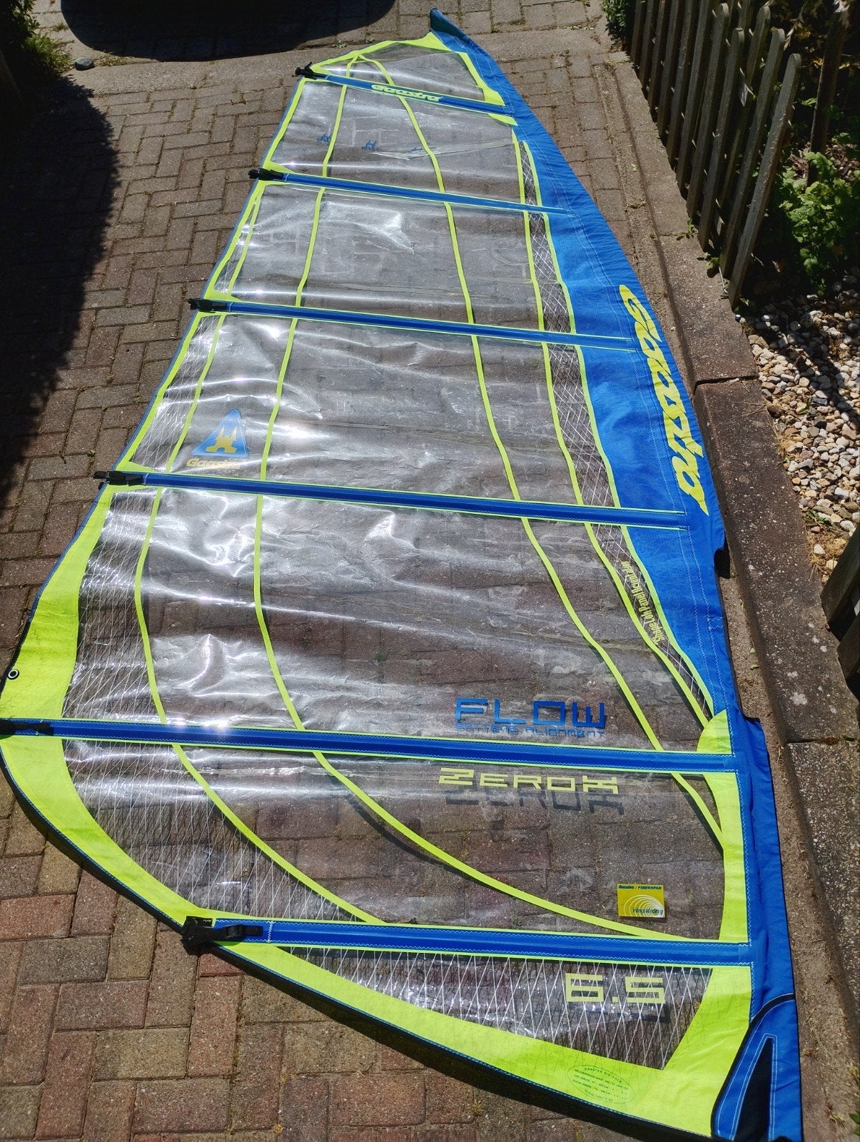 Gaastra Flow Zero X 6.5 m² windsurfzeil, Watersport en Boten, Ophalen, Gebruikt, Gaastra, 5 tot 6.5 m²