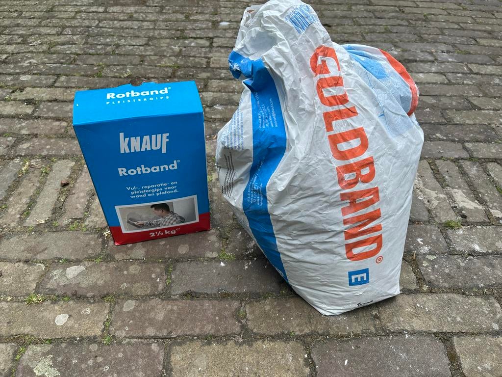 Knauf Rotband Pleistergips en Goldband Stucgips, Ophalen, Nieuw, Overige typen