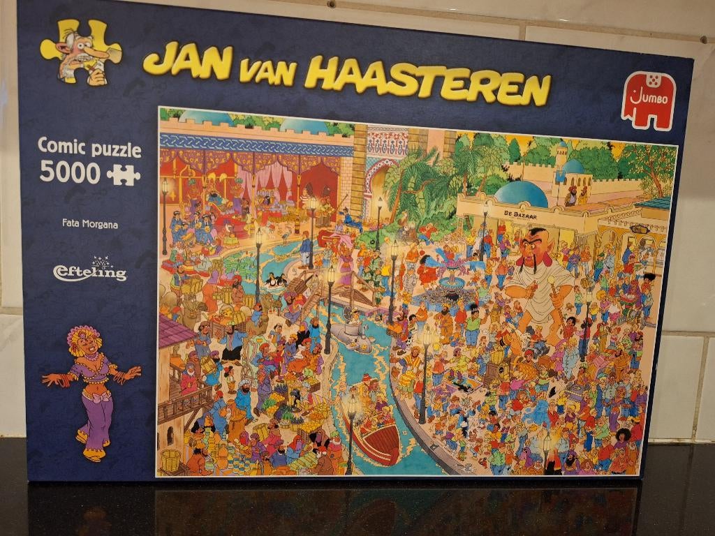 jan van haasteren 5000 stukjes, Ophalen of Verzenden, Meer dan 1500 stukjes, Zo goed als nieuw, Legpuzzel