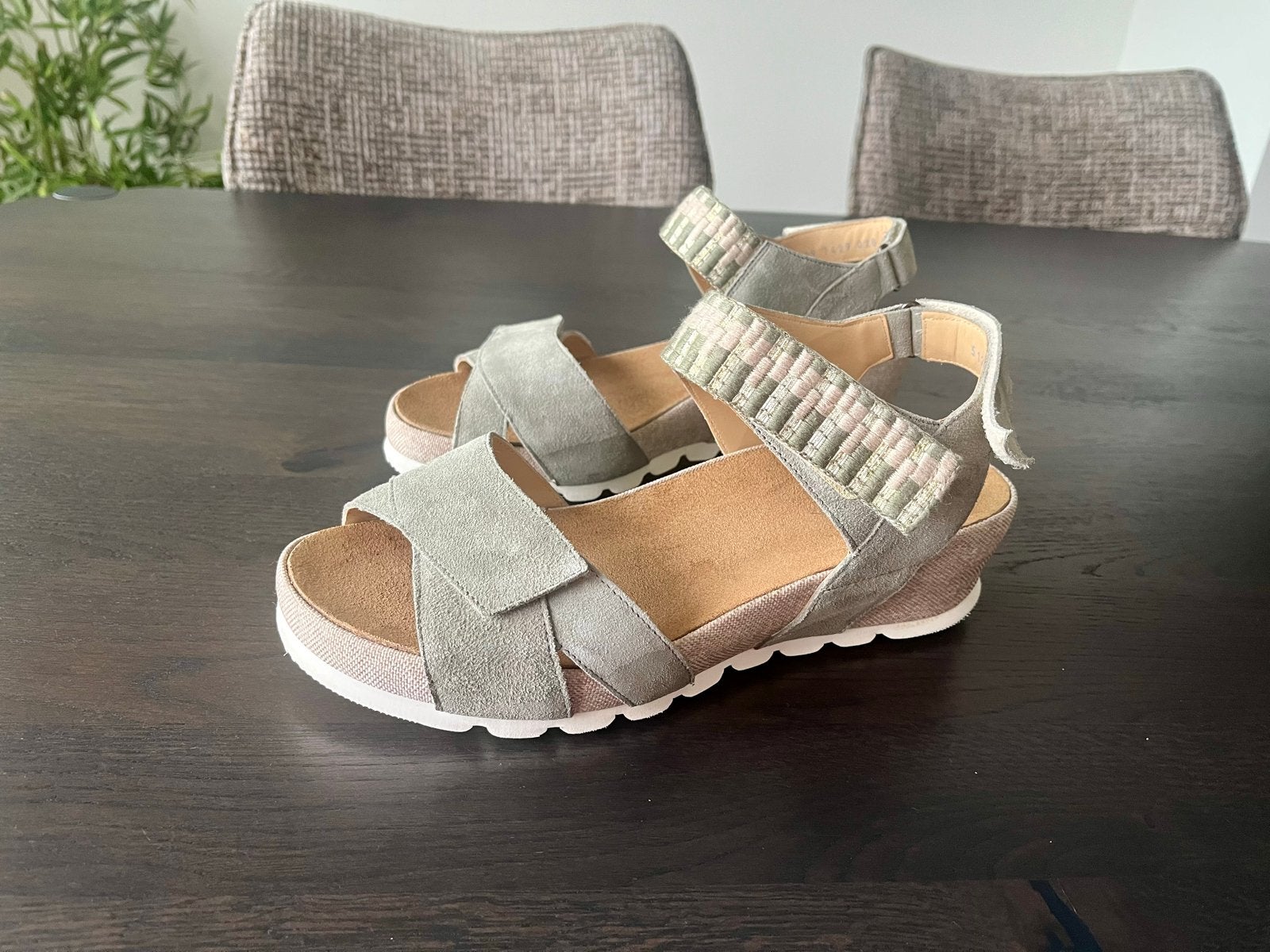Durea sandalen met uitneembaar voetbed in maat 7K, Zo goed als nieuw, Groen, Sandalen of Muiltjes, Ophalen of Verzenden