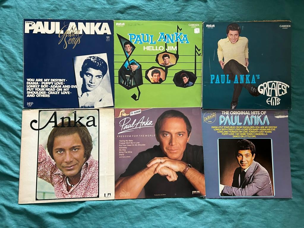 9 LP's Paul Anka (ook per stuk te koop), Ophalen of Verzenden, Gebruikt, 12 inch