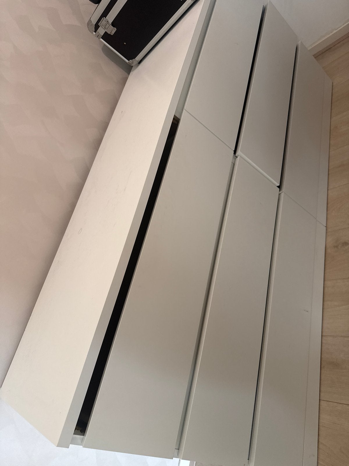Witte ladekast met 6 lades - gebruikt, Huis en Inrichting, Ophalen, Kunststof, Gebruikt, 100 tot 150 cm