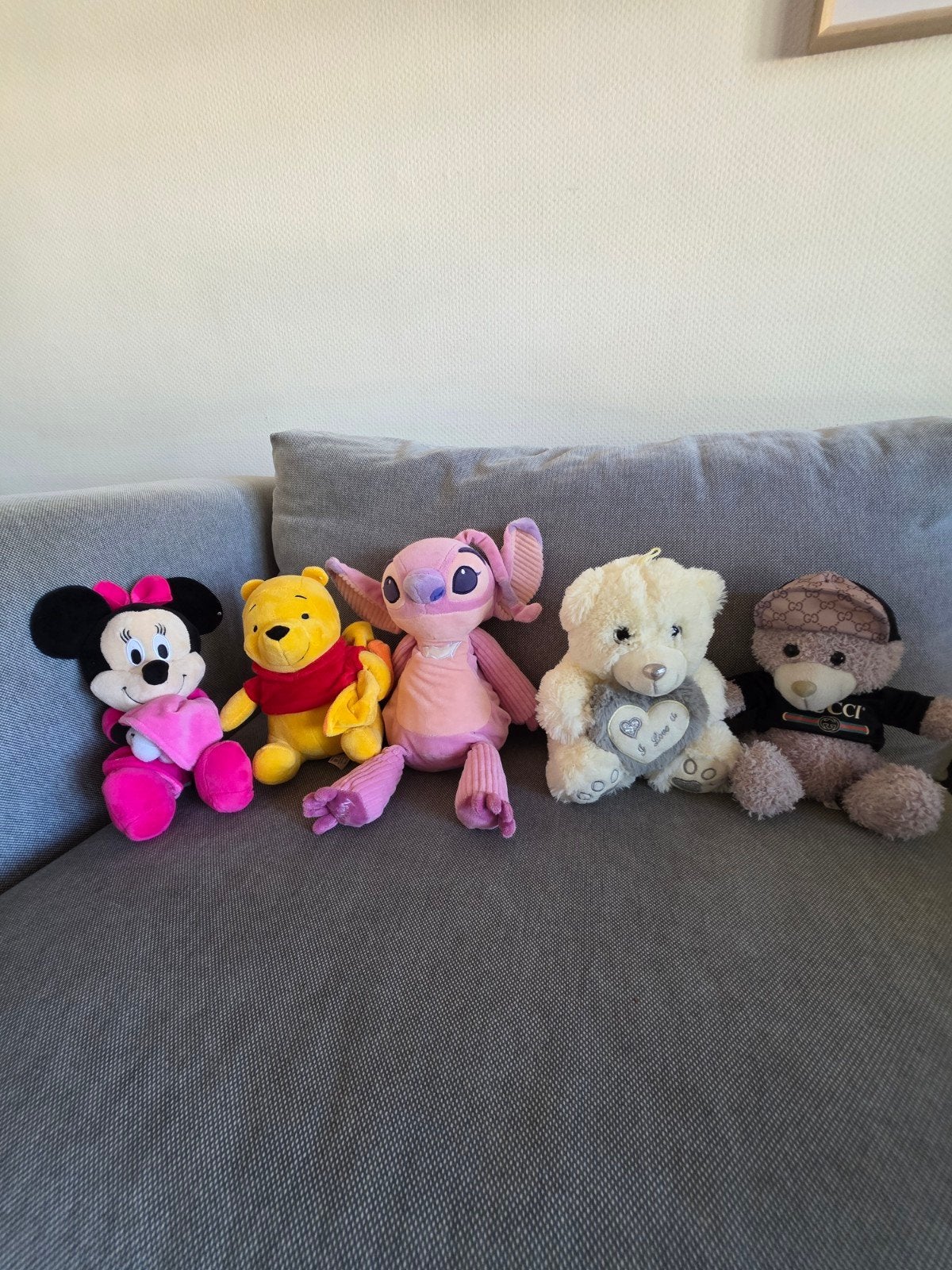 Leuke knuffels: Minnie Mouse, Winnie de Poeh, Stitch en meer, Disney, Beer, Ophalen of Verzenden, Roze