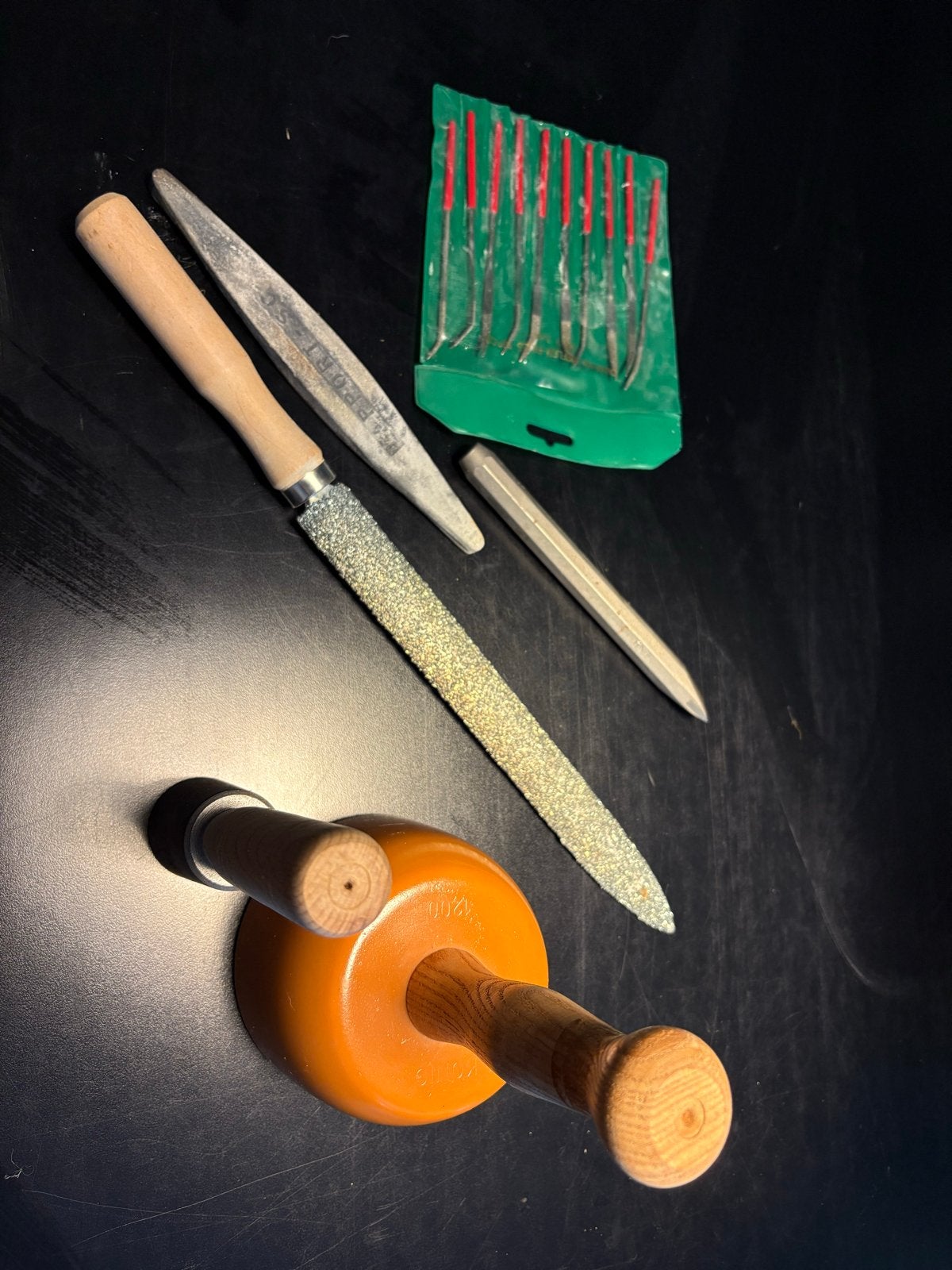 Set voor beeldhouwen - Gereedschap en Toebehoren, Gebruikt, Gereedschap of Toebehoren, Meerkleurig, Metaal