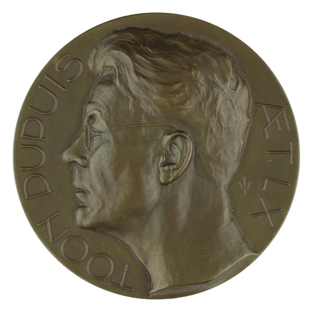 Dubbel VPK 1936 Jeanne Wichers : Toon Dupuis, Verzenden, Brons, Nederland