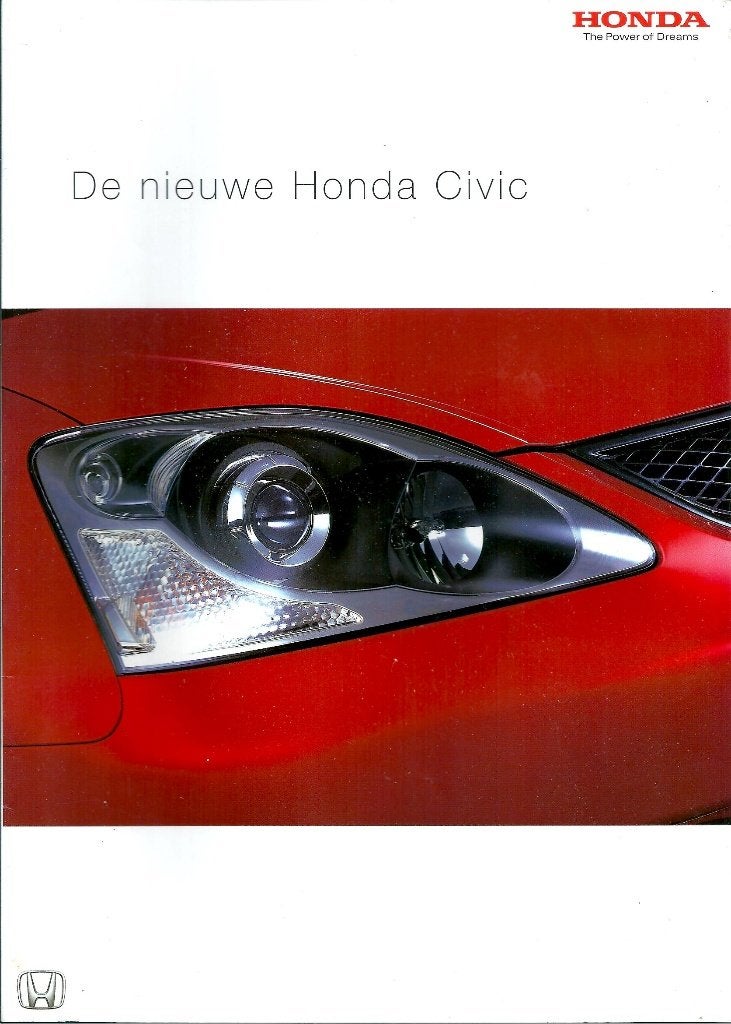 Brochure Honda Civic 2003, Ophalen of Verzenden, Gelezen, Honda