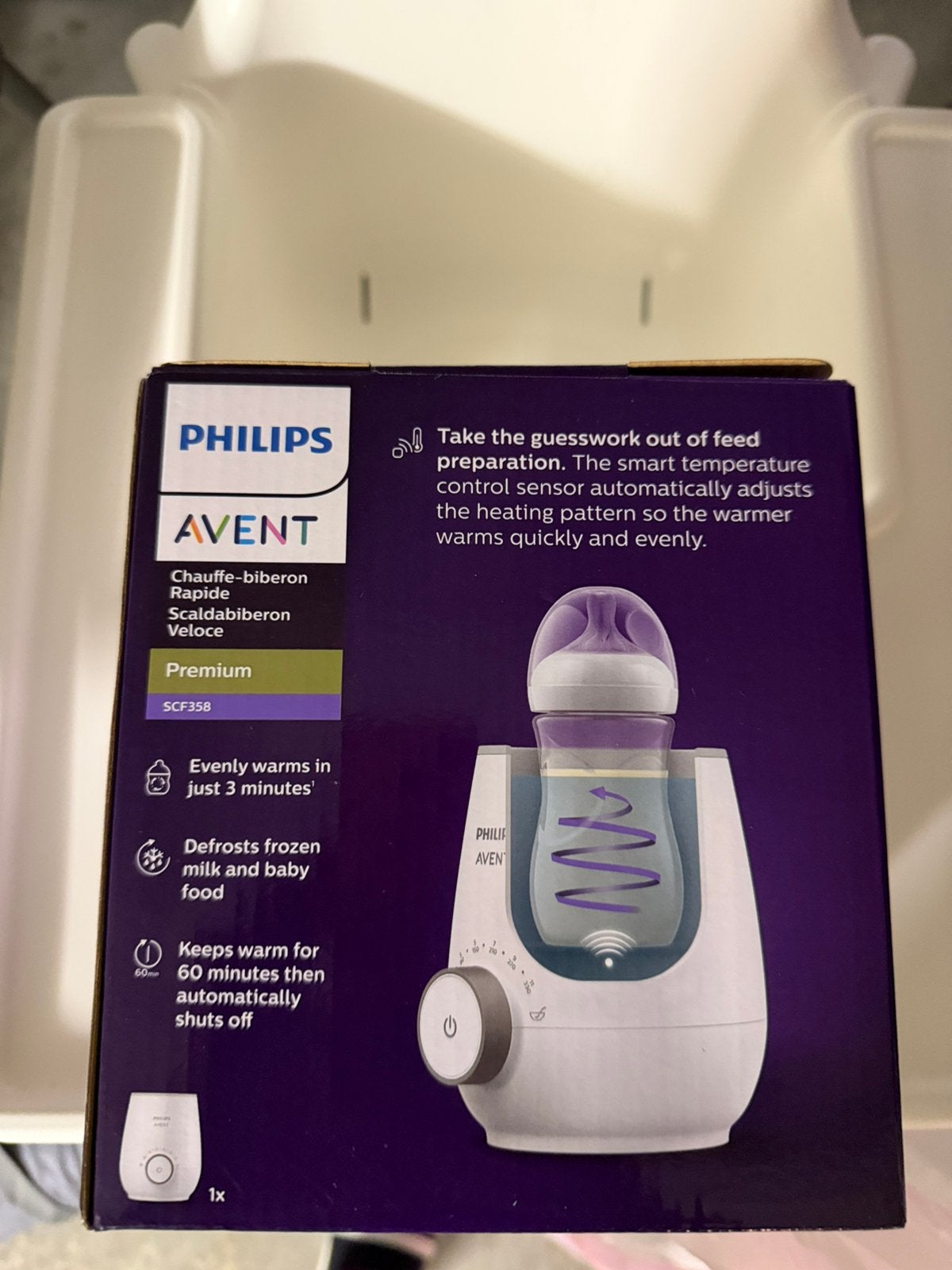 Philips avent premium flessenwarmer., Ophalen, Zo goed als nieuw, Badje