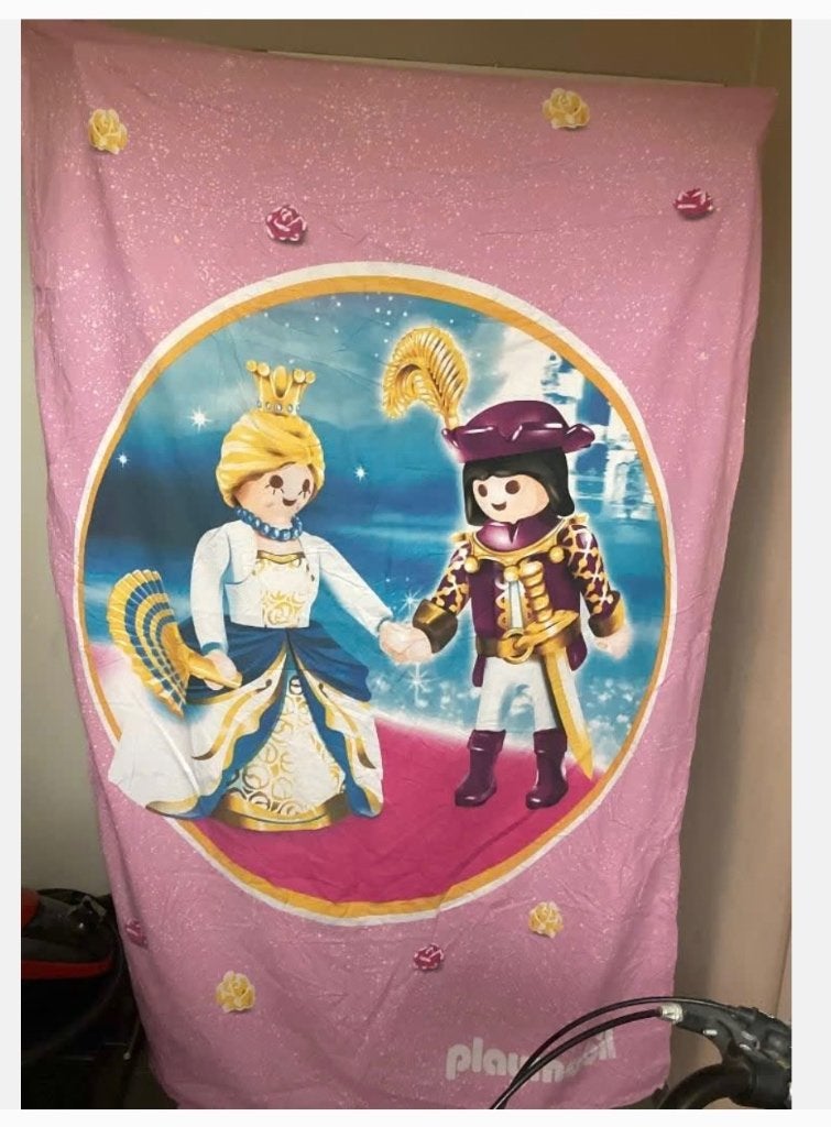 Dekbedovertrek playmobil, Ophalen of Verzenden, Zo goed als nieuw, Jongetje of Meisje, Dekbedovertrek