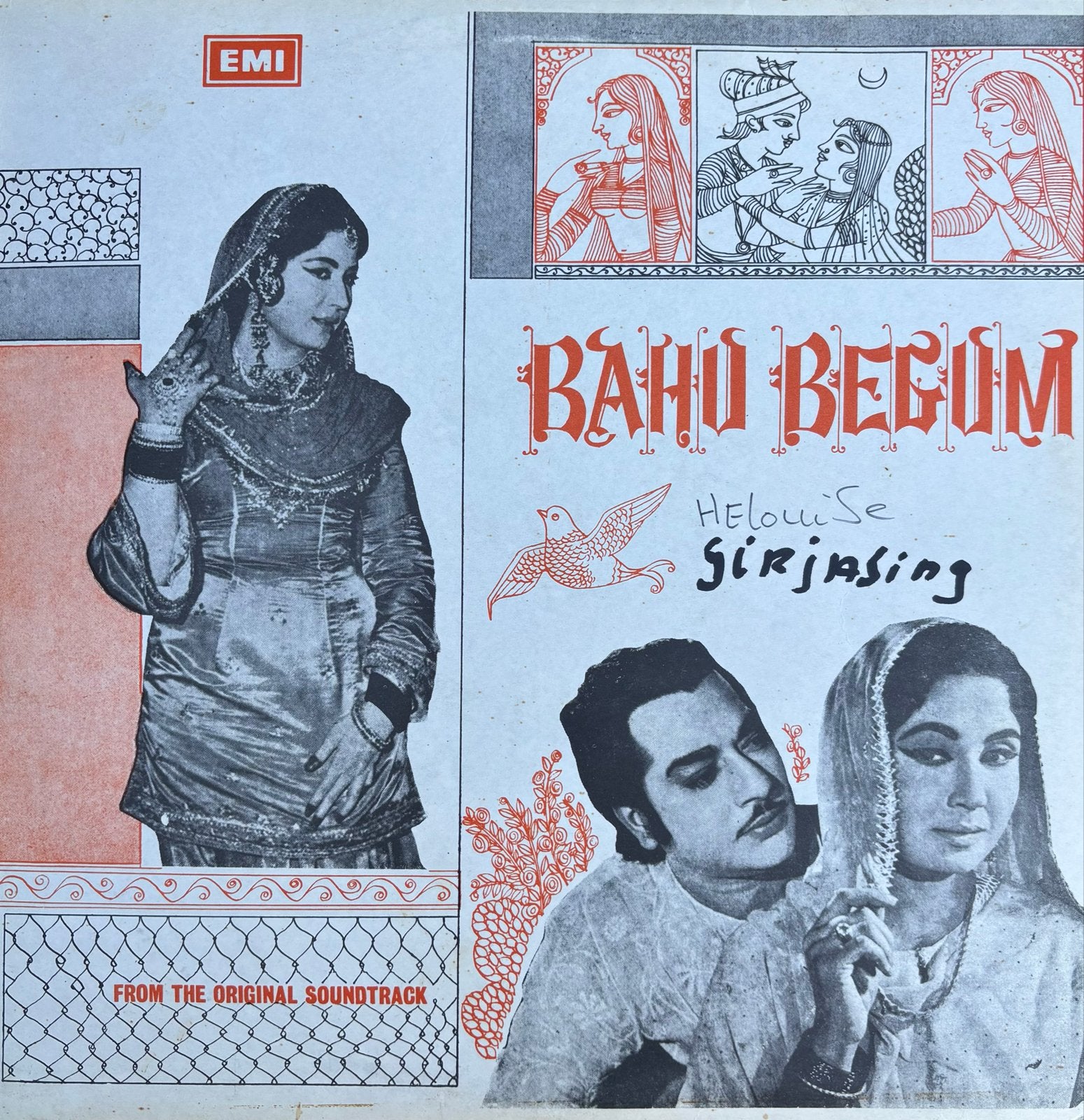 Bahu Begum / LP - Indiase Soundtrack EMI ODEON LKDA-224, Verzenden, Gebruikt