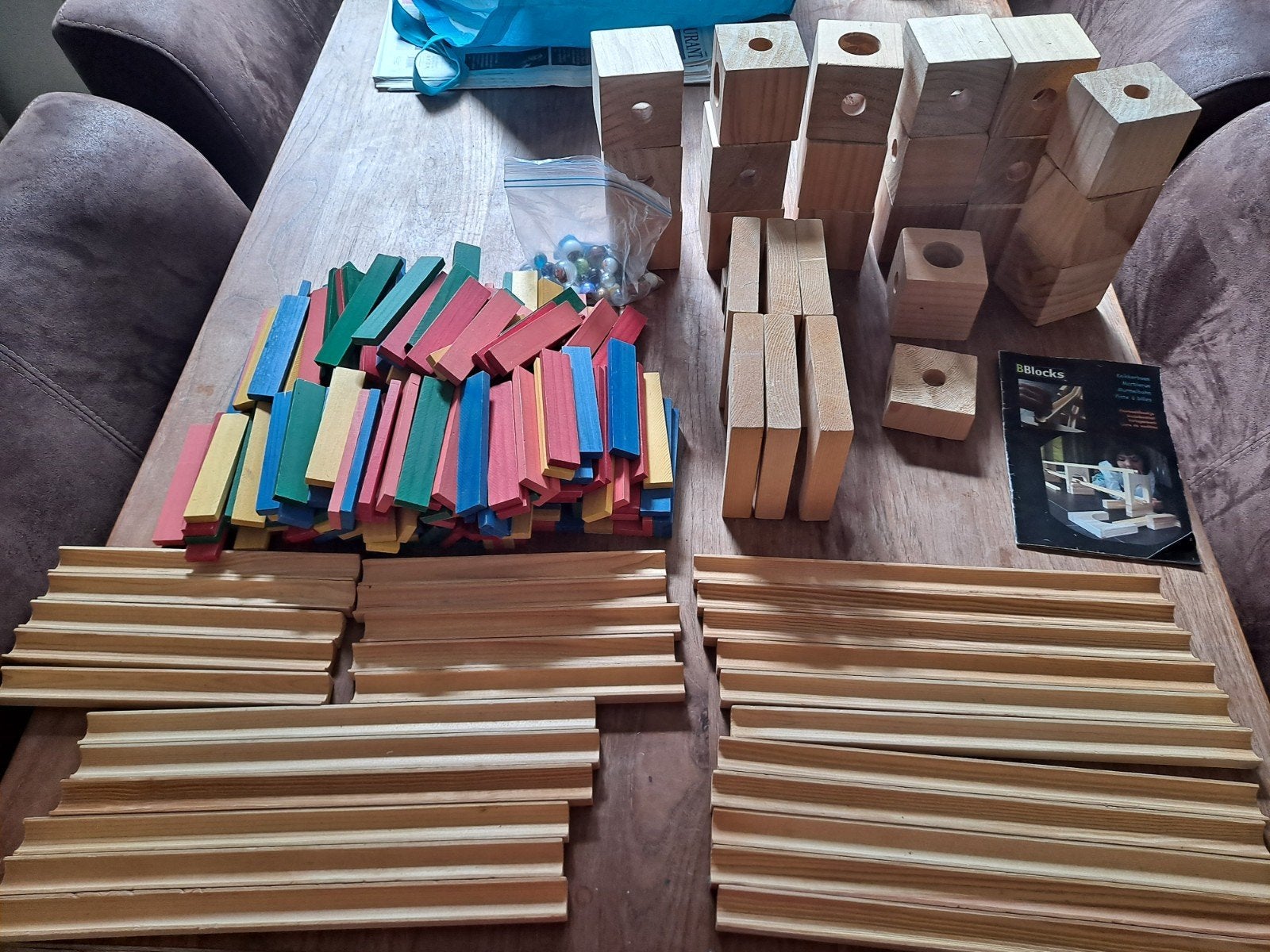 BBlocks knikkerbaan set - Bouw je eigen knikkerbaan, Ophalen, Gebruikt, Bouwen