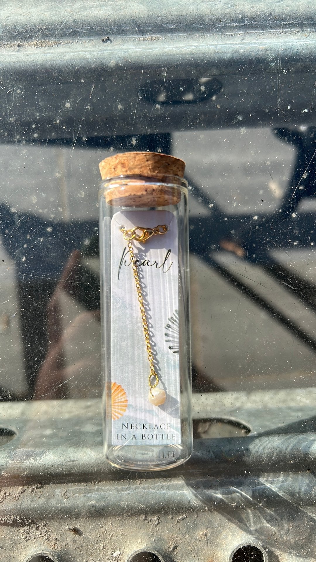 Pearl neacklace in a bottle, Met hanger, Overige kleuren, Nieuw, Ophalen of Verzenden
