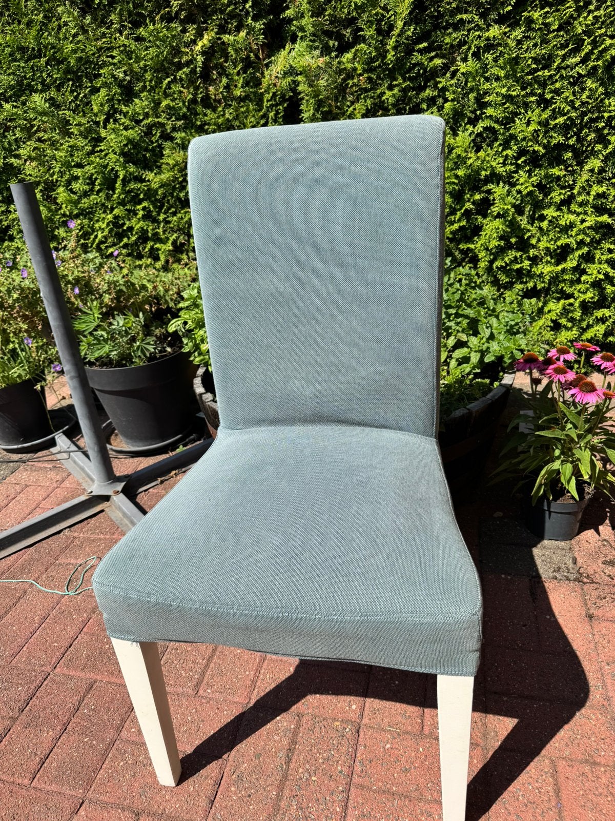 Eetkamerstoelen 6  stuks met wasbare hoes, Huis en Inrichting, Stoelen, Ophalen, Zo goed als nieuw, Overige kleuren, Vier