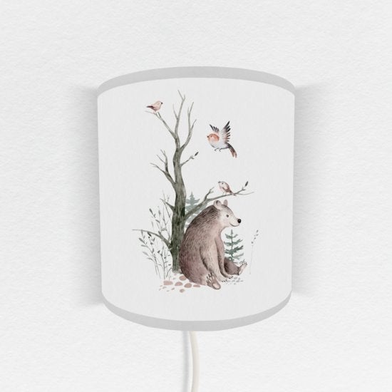 Wandlamp Lamp Forest Friends Beer Little Dreamzzz, Bi & Li Creaties, Nieuw, Ophalen of Verzenden, Bilicreaties@gmail.com