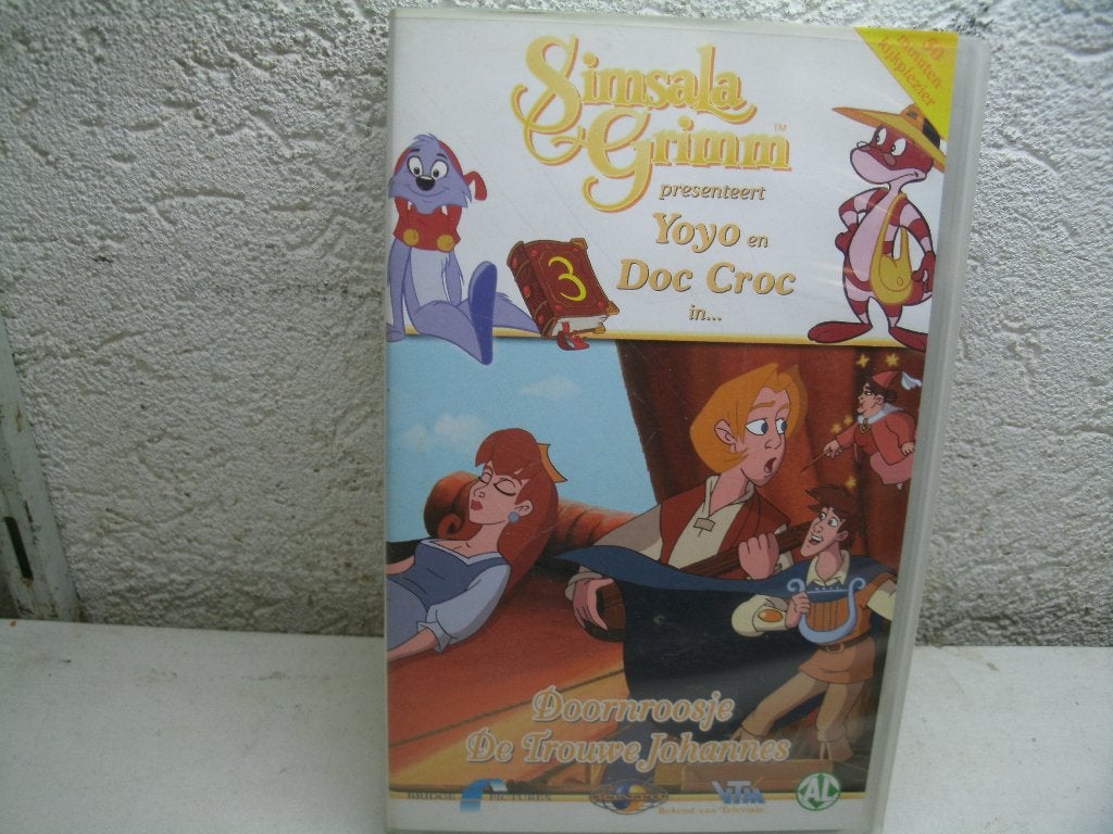 vhs 214a simsale grimm doornroosje, Alle leeftijden, Ophalen of Verzenden, Zo goed als nieuw