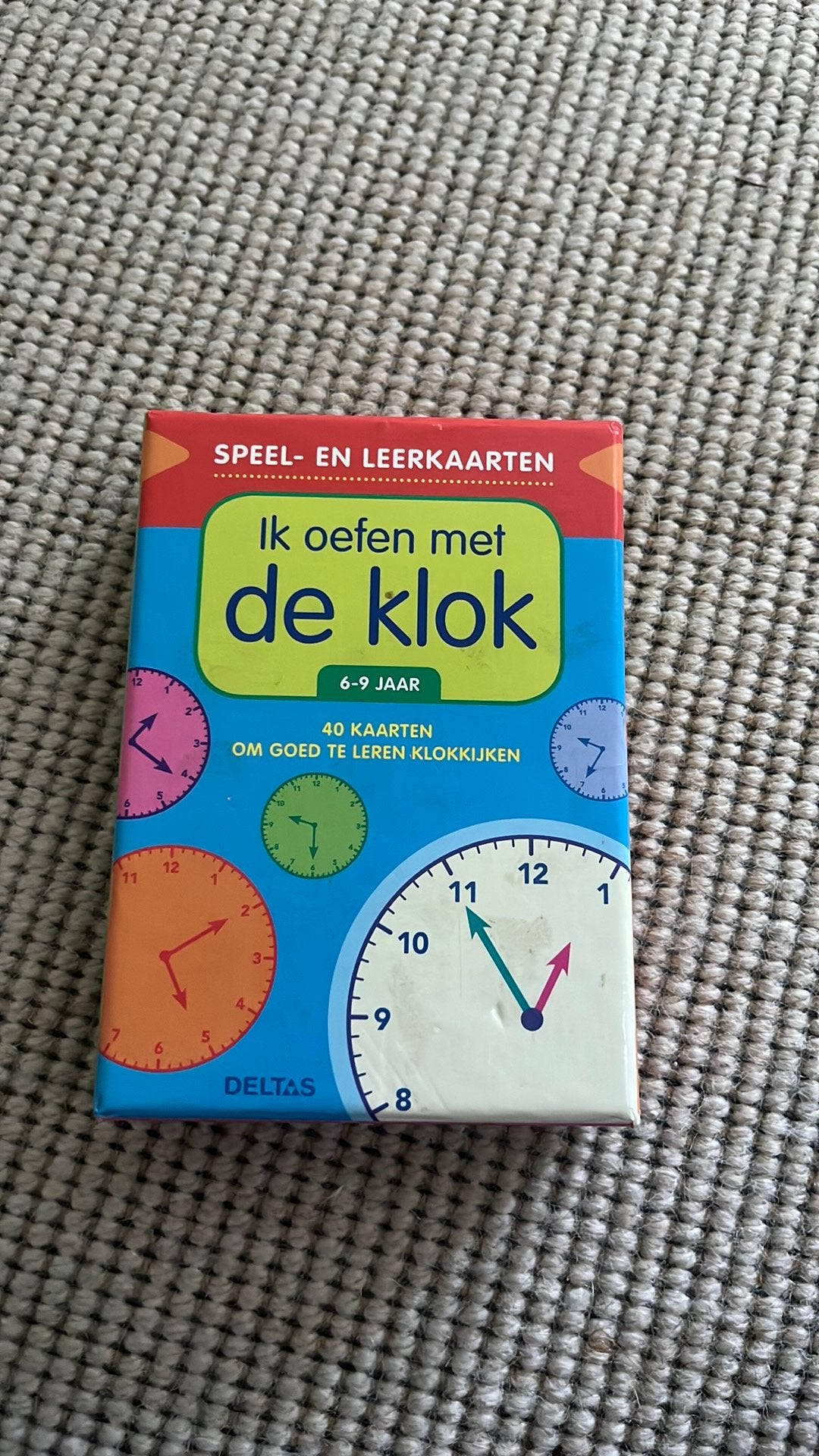 Leren klok kijken spel Ik oefen met de klok, Ophalen of Verzenden, Zo goed als nieuw