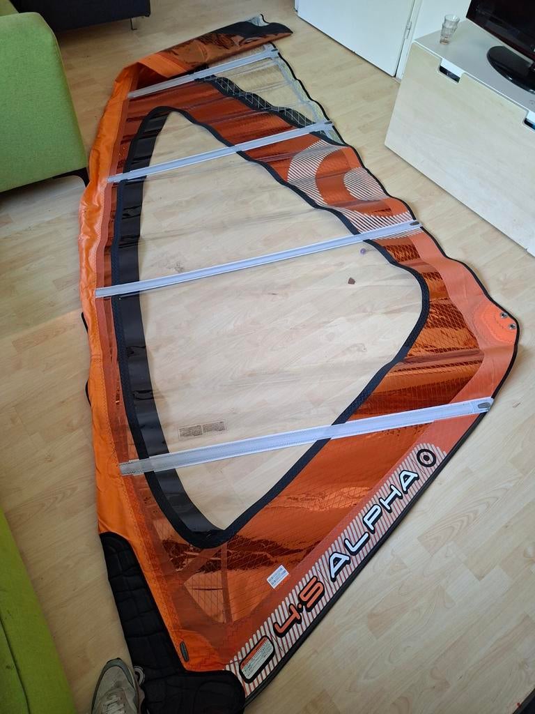 Windsurf zeil 4.5 en 4.0 Neill pryde en the gun, Ophalen of Verzenden, Zeil