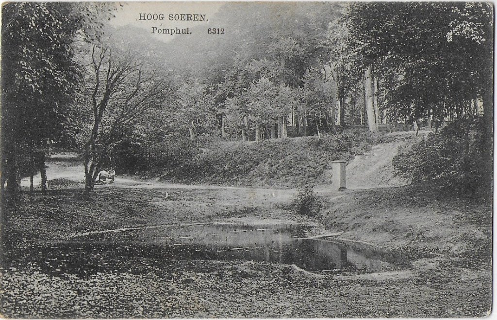 Hoog Soeren Pomphul Oude Gelopen Ansichtkaart (B1802 ), Ophalen of Verzenden, 1940 tot 1960, Gelopen, Gelderland