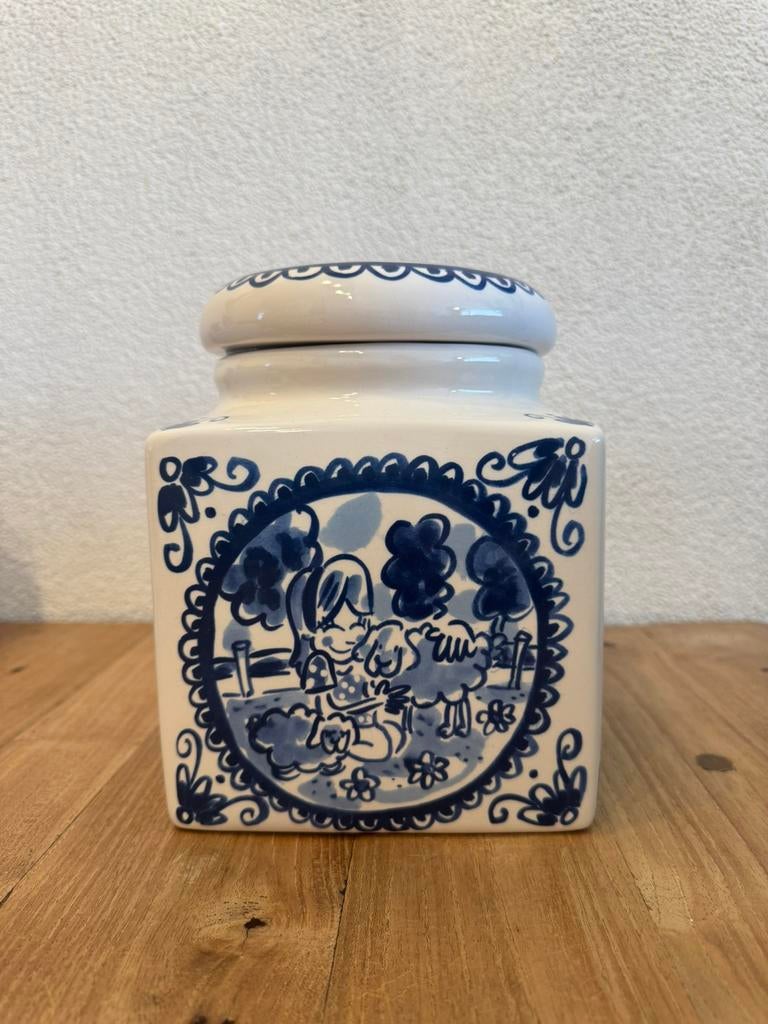 Blond Amsterdam | Koekjespot | Delfts blauw, Ophalen, Blond Amsterdam, Overige typen, Nieuw