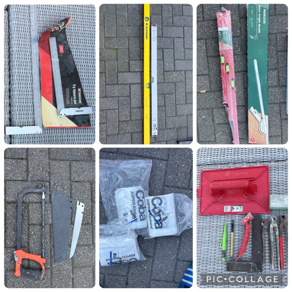 Tegelgereedschap bieden mag ook alles in een keer!!, Ophalen, Gebruikt