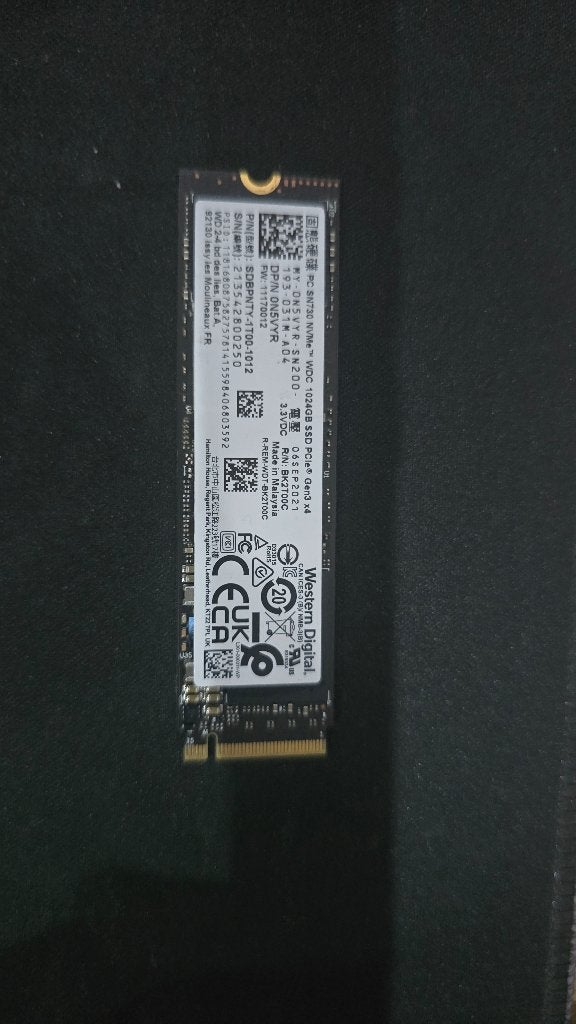 1tb ssd, Computers en Software, Harde schijven, Intern, SSD, Zo goed als nieuw, WD (Western Digital)